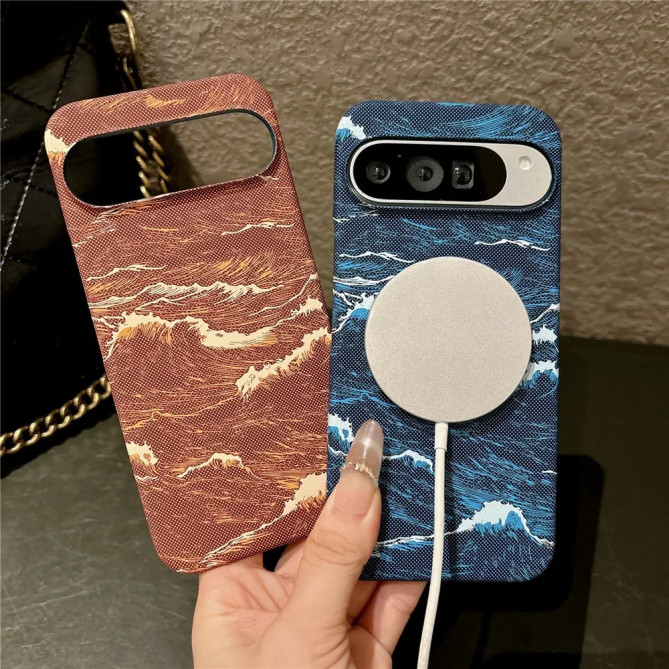 Coque Google Pixel 11 Pro XL motif vague magnétique