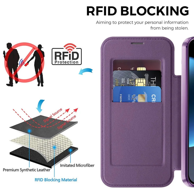 Coque Google Pixel 11 Pro XL avec rabat RFID magnétique