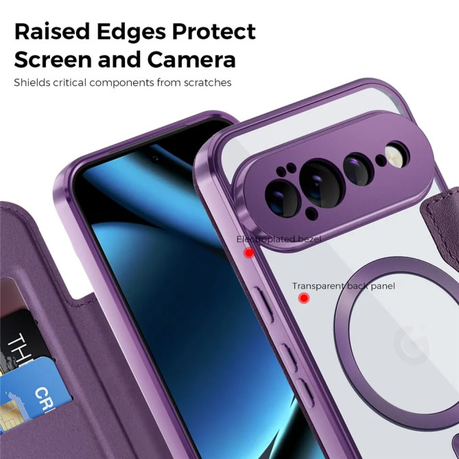 Coque Google Pixel 11 Pro XL avec rabat RFID magnétique