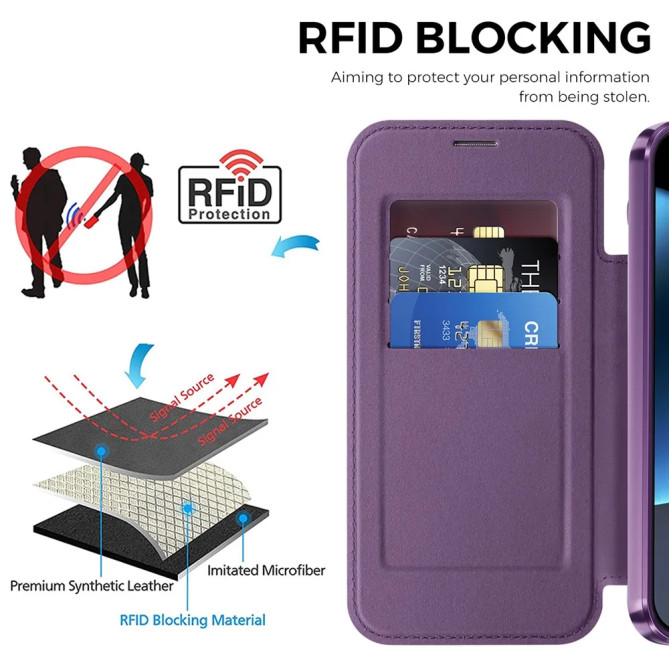 Coque Google Pixel 11 Pro avec rabat RFID magnétique