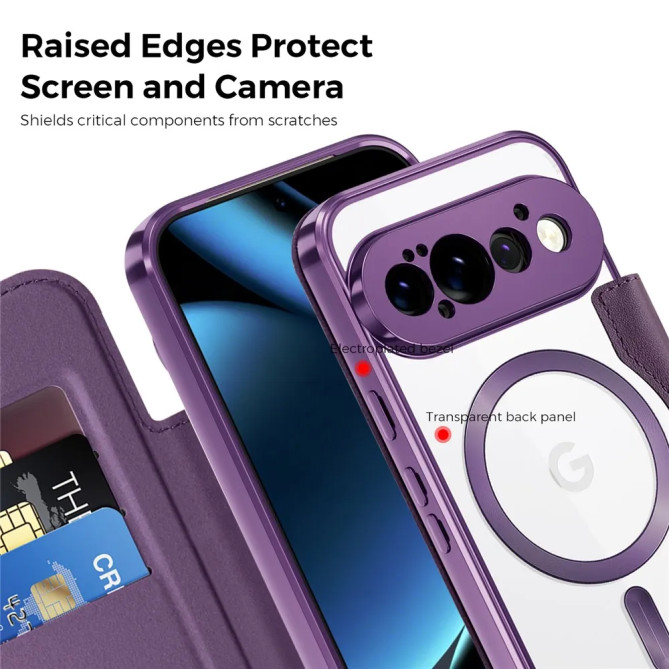 Coque Google Pixel 11 Pro avec rabat RFID magnétique