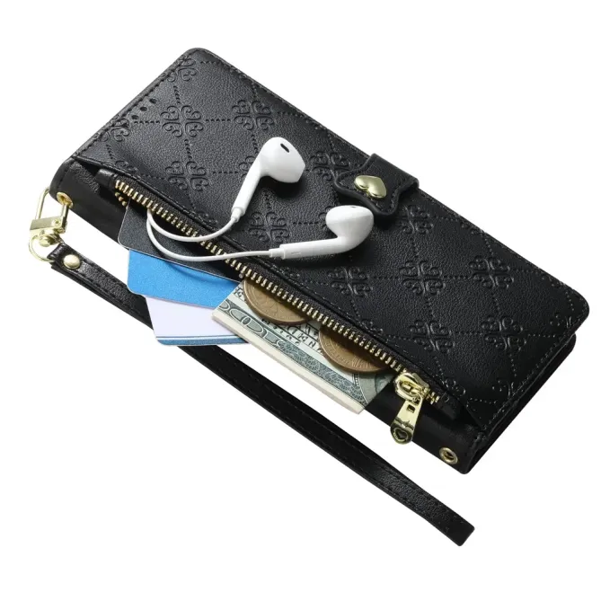 Housse Portefeuille Google Pixel 11 et 11 Pro Zippée Motif Cœur