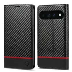 Flip cover Google Pixel 11 Pro XL fibre de carbone Horizontal Stripe