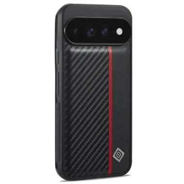 Coque Google Pixel 11 Pro XL Fibre de Carbone Vertical Stripe