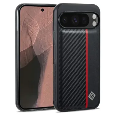 Coque Google Pixel 11 / 11 Pro Fibre de Carbone Vertical Stripe