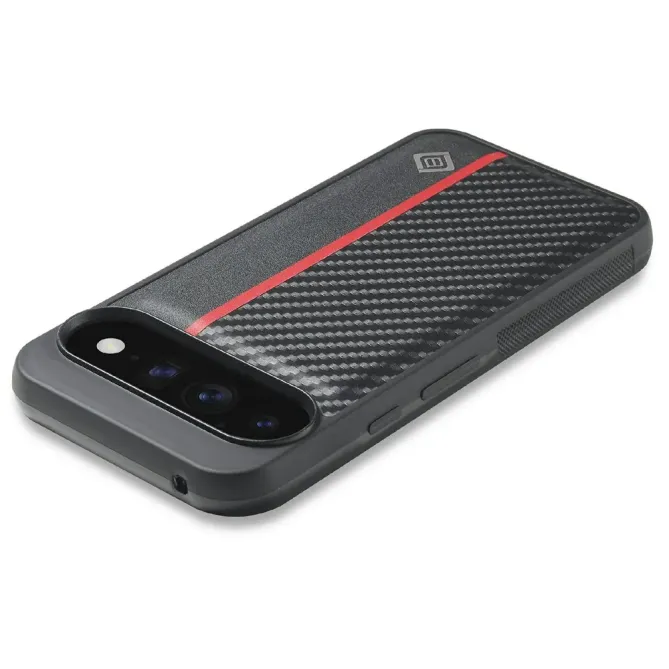 Coque Google Pixel 11 / 11 Pro Fibre de Carbone Vertical Stripe