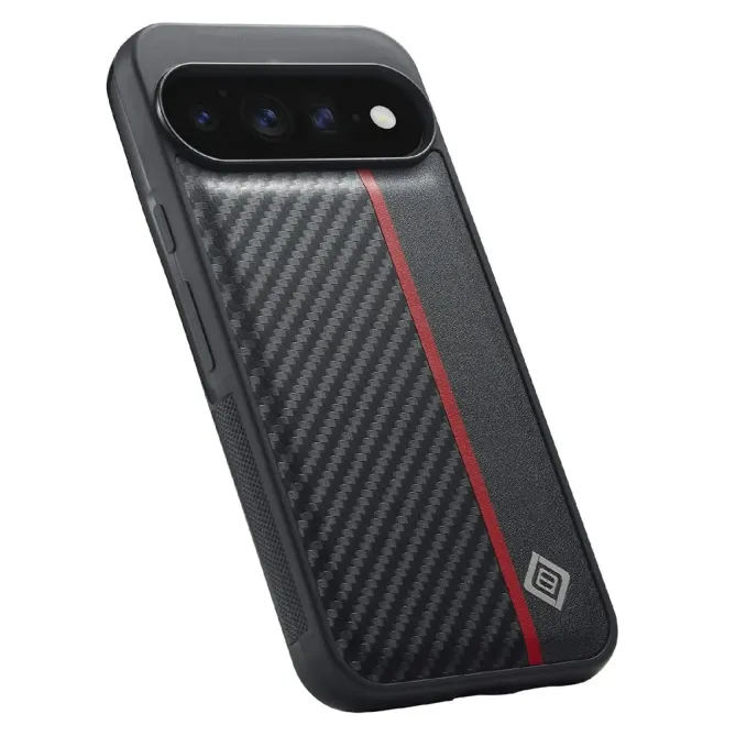 Coque Google Pixel 11 / 11 Pro Fibre de Carbone Vertical Stripe