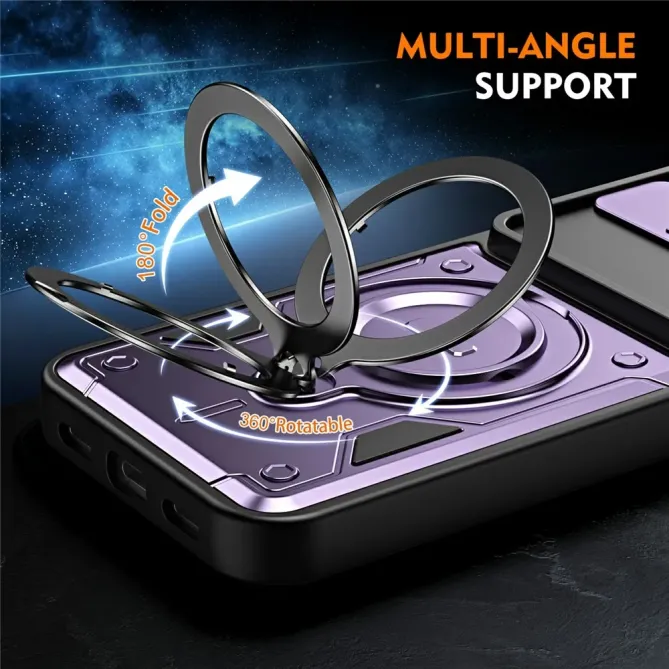 Coque Google Pixel 11 Pro XL Anneau Rotatif 360° et Cache-Objectif