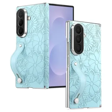 Coque Samsung Galaxy Z Fold 8 Ultra Floral Gaufré Protège-Charnière