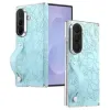 Coque Samsung Galaxy Z Fold 8 Ultra Floral Gaufré Protège-Charnière