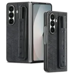 Coque Samsung Galaxy Z Fold 8 Ultra Motif Géométrique Porte-Stylet Dragonne