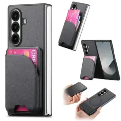 Coque Samsung Galaxy Z Fold 8 Ultra Denim Texturé Porte-Cartes Magnétique Détachable