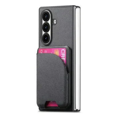 Coque Samsung Galaxy Z Fold 8 Ultra Denim Texturé Porte-Cartes Magnétique Détachable