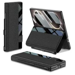 Housse Samsung Galaxy Z Fold 8 Ultra Fibre de Carbone Porte-Stylet Charge Magnétique