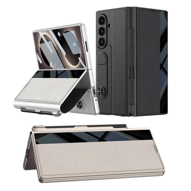 Housse Samsung Galaxy Z Fold 8 Ultra Fibre de Carbone Porte-Stylet Charge Magnétique