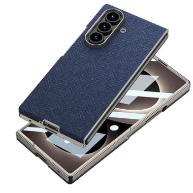 Coque Samsung Galaxy Z Fold 8 Ultra Tissu Texturé Compatible Charge Magnétique