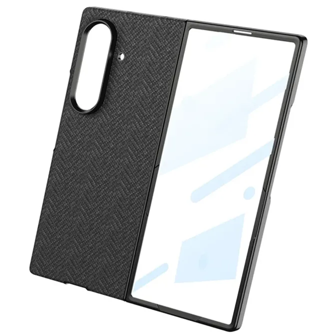 Coque Samsung Galaxy Z Fold 8 Ultra Tissu Texturé Compatible Charge Magnétique