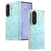 Coque Samsung Galaxy Z Fold 8 Ultra Floral Gaufré Dos Amovible Charnière Double Axe