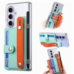 Coque Samsung Galaxy Z Fold 8 Ultra Transparente Porte-Cartes Dragonne Béquille