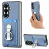 Coque Samsung Galaxy Z Fold 8 Ultra Fibre de Carbone Porte-Cartes Anneau Support