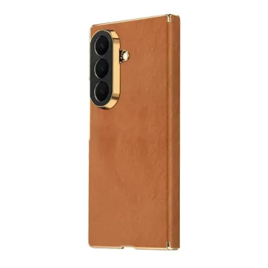 Coque Samsung Galaxy Z Fold 8 Ultra Effet Velours Charnière Double Axe Auto-Fermante