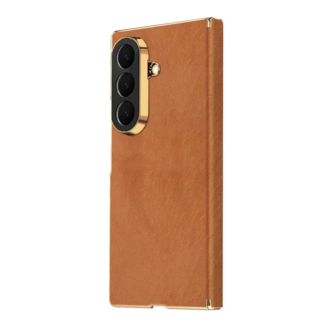 Coque Samsung Galaxy Z Fold 8 Ultra Effet Velours Charnière Double Axe Auto-Fermante