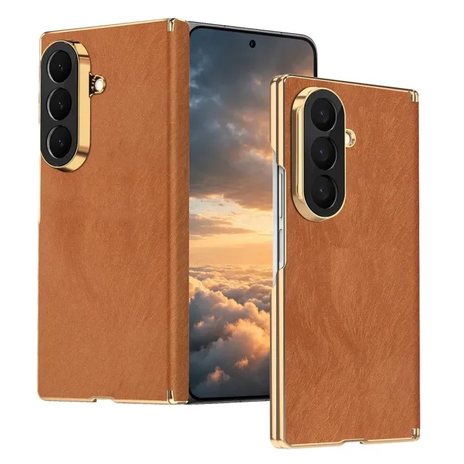 Coque Samsung Galaxy Z Fold 8 Ultra Effet Velours Charnière Double Axe Auto-Fermante