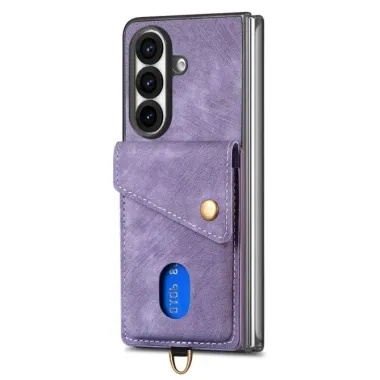 Coque Samsung Galaxy Z Fold 8 Ultra Porte-Cartes Rabat Béquille Dragonne Amovible