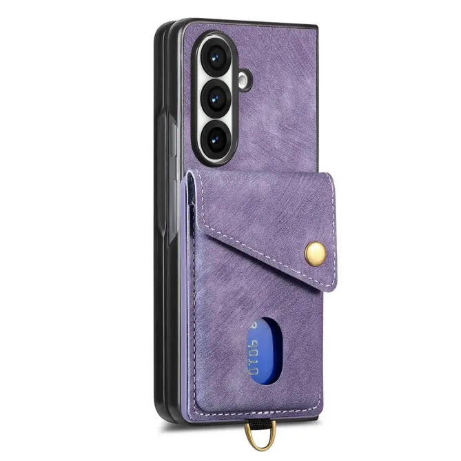 Coque Samsung Galaxy Z Fold 8 Ultra Porte-Cartes Rabat Béquille Dragonne Amovible