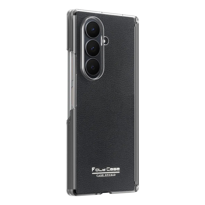 Coque Z Fold8 Ultra Pivot Magnétique Effet Cuir Litchi