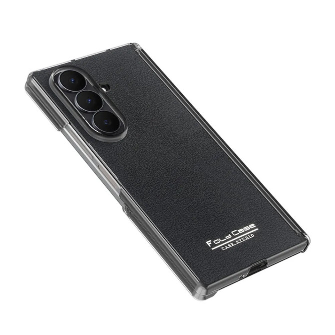 Coque Z Fold8 Ultra Pivot Magnétique Effet Cuir Litchi
