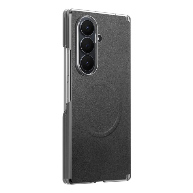 Coque Samsung Z Fold8 Ultra Fermeture Aimantée Effet Cuir Mat
