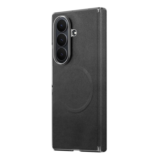 Coque Samsung Z Fold8 Ultra Fermeture Aimantée Effet Cuir Mat