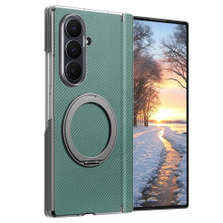Coque Z Fold8 Ultra Anneau Magnétique Texture Carbone