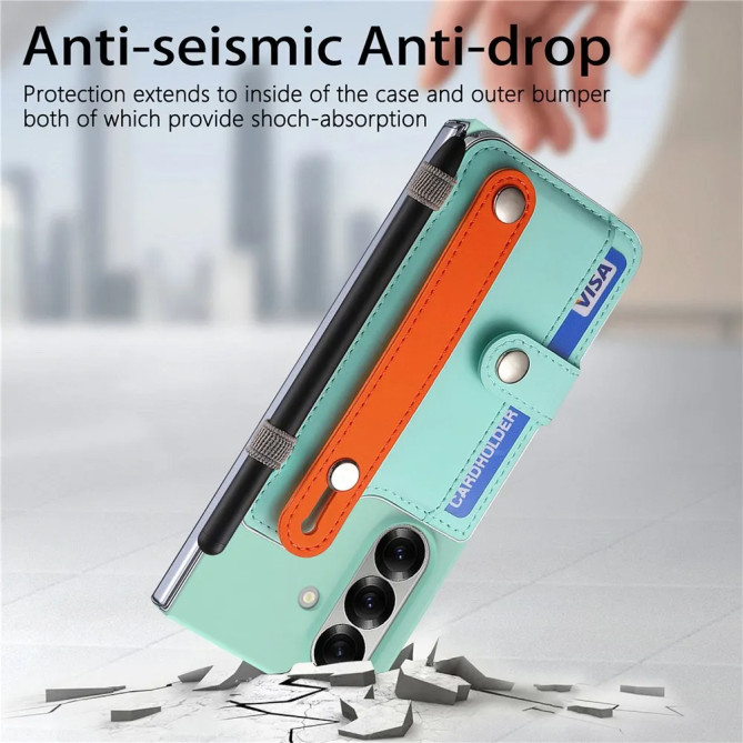 Coque Z Fold 8 Ultra porte-cartes sangle et stylet