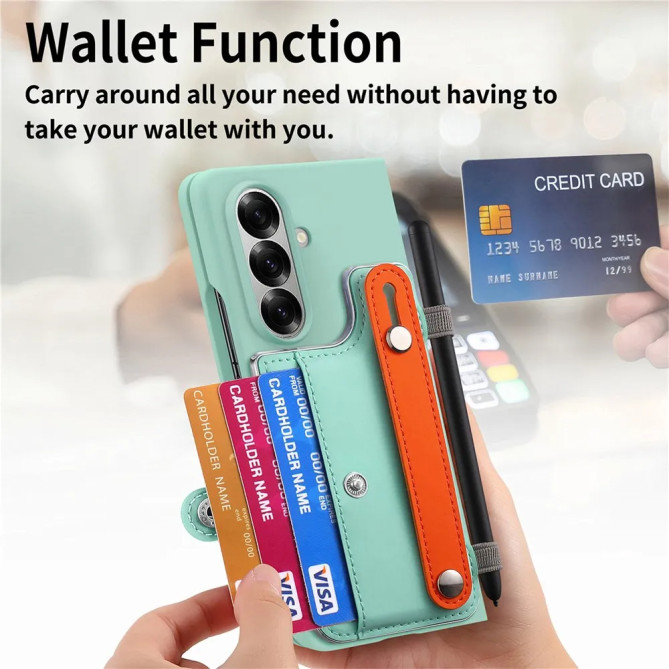 Coque Z Fold 8 Ultra porte-cartes sangle et stylet