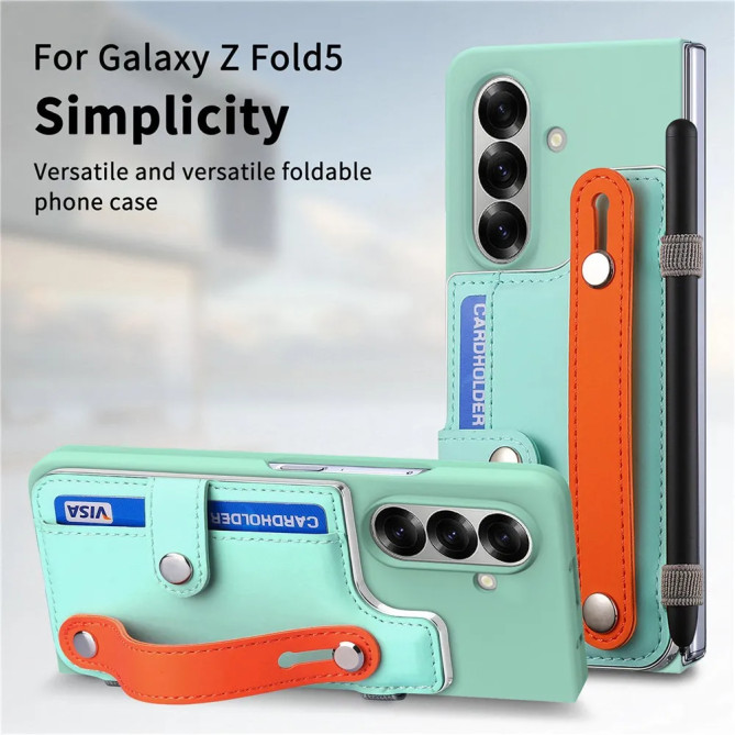 Coque Z Fold 8 Ultra porte-cartes sangle et stylet