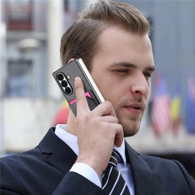 Coque Z Fold 8 Ultra magnétique porte-cartes anneau