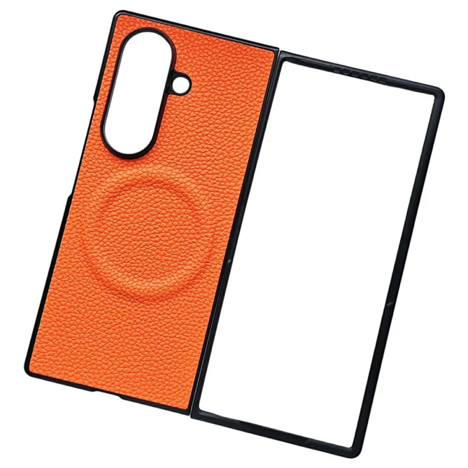 Coque Z Fold 8 Ultra magnétique texture litchi