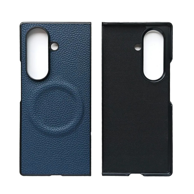 Coque Z Fold 8 Ultra magnétique texture litchi