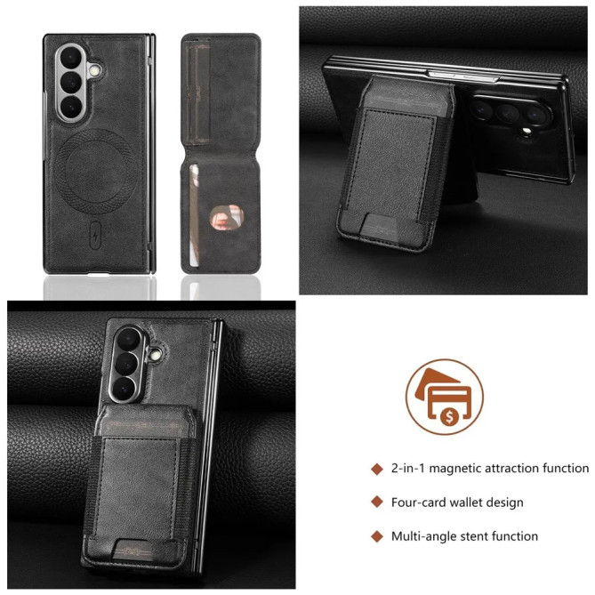 Coque Z Fold 8 Ultra magnétique porte-cartes support