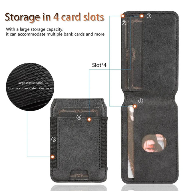 Coque Z Fold 8 Ultra magnétique porte-cartes support