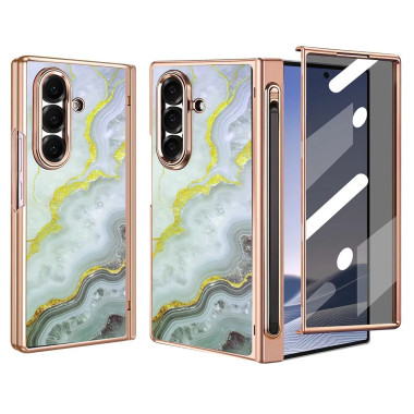 Coque Z Fold 8 Ultra effet marbre anti-espion