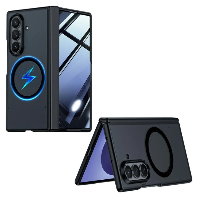 Coque Z Fold 8 Ultra magnétique soft-touch anti-espion