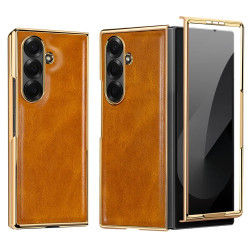 Coque Z Fold 8 Ultra effet cuir vieilli anti-glisse