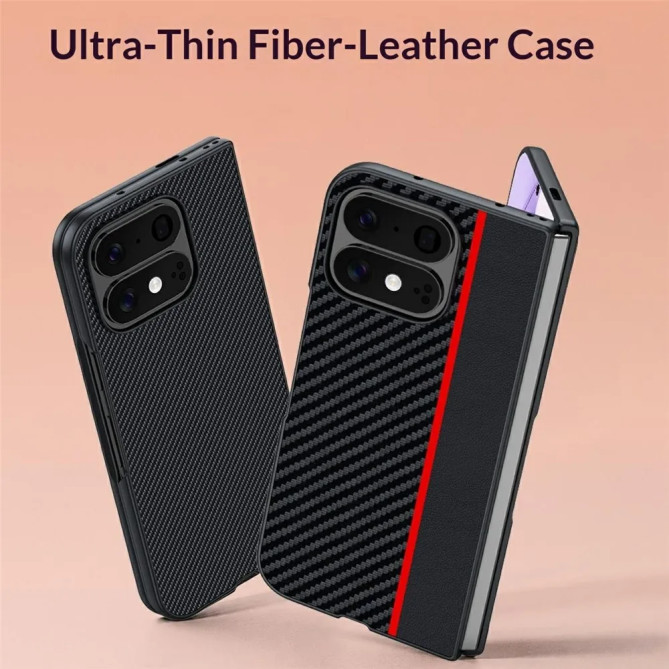 Coque Pixel 11 Pro Fold Ultra Fine Effet Carbone
