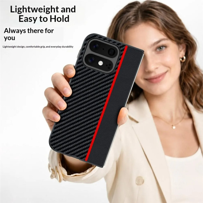 Coque Pixel 11 Pro Fold Ultra Fine Effet Carbone