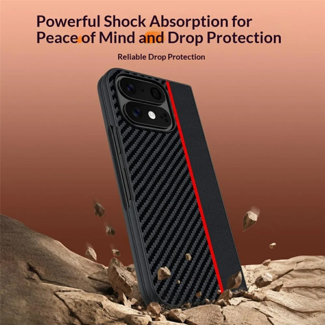 Coque Pixel 11 Pro Fold Ultra Fine Effet Carbone