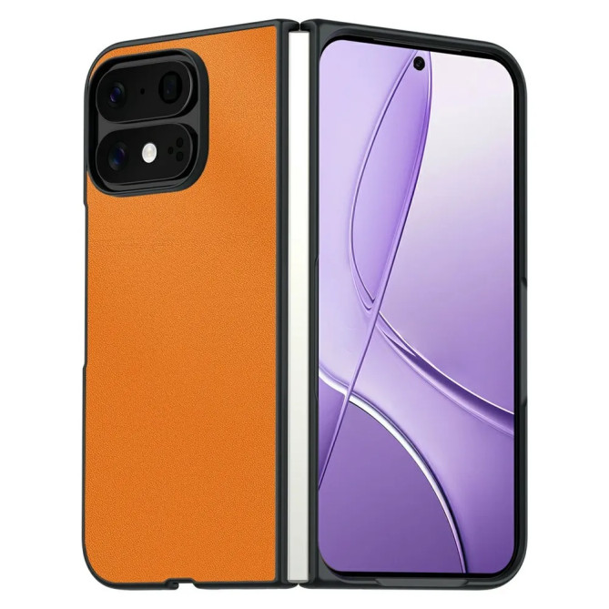 Coque Pixel 11 Pro Fold Fine Effet Cuir Antidérapante