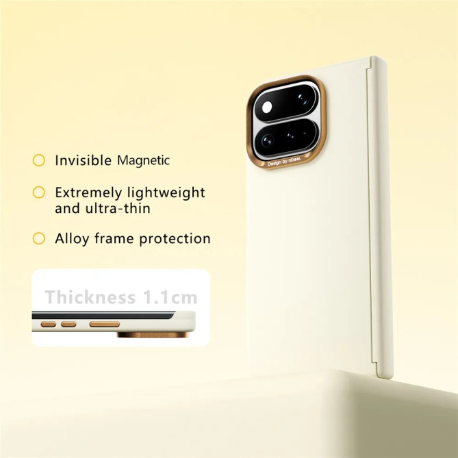 Coque Google Pixel 11 Pro Fold Silicone Liquide Soft-Touch Magnétique